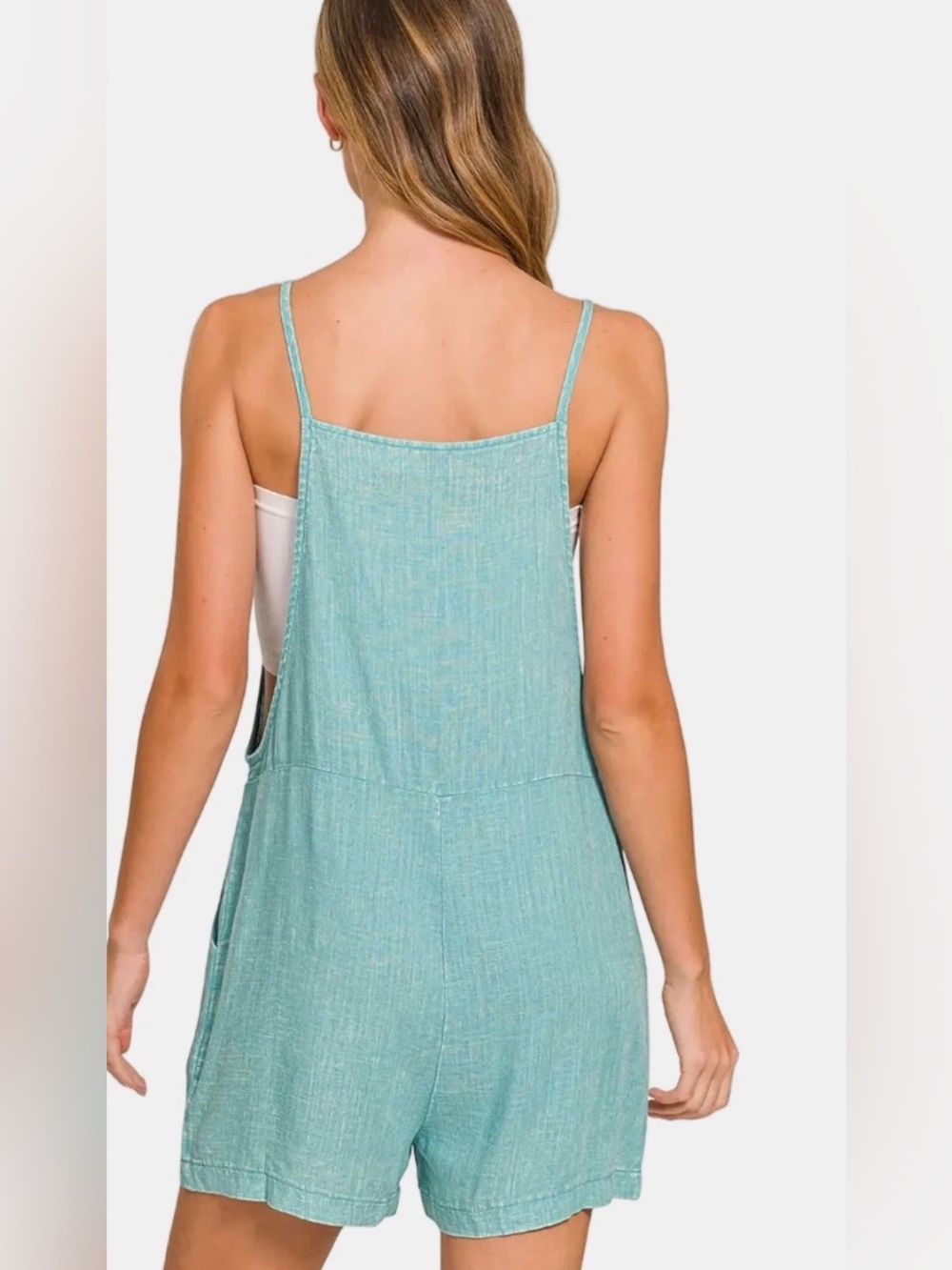 Zenana-Washed Linen Knot Strap
Romper / DEEP SKY - Picture 3 of 4